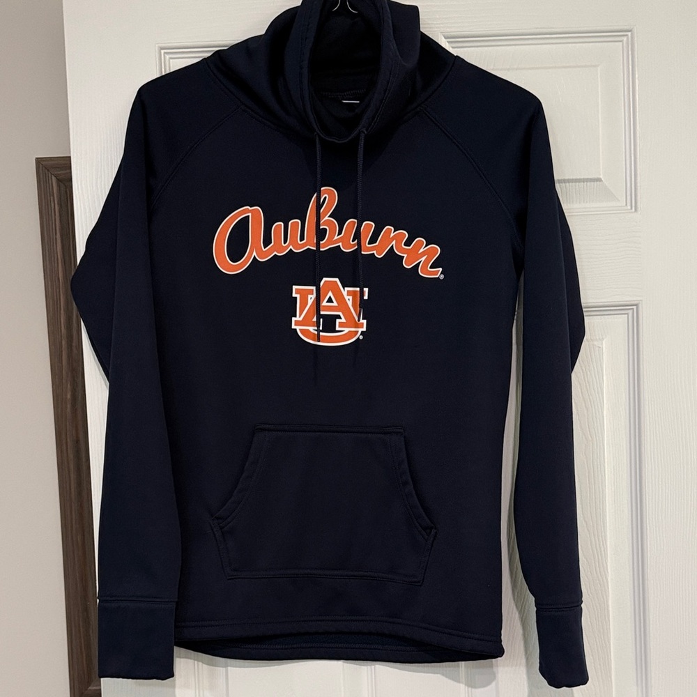 Auburn Navy Funnelneck Sweatshirt